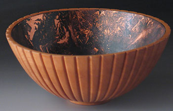 The Copper Flute - wood bowl carving