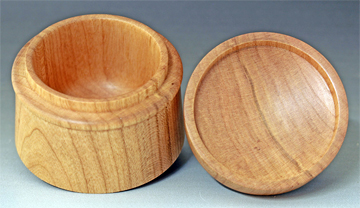 Tall Cherry Burl Box