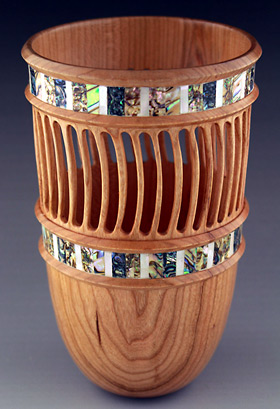 Flower wood turning by Paul Petrie